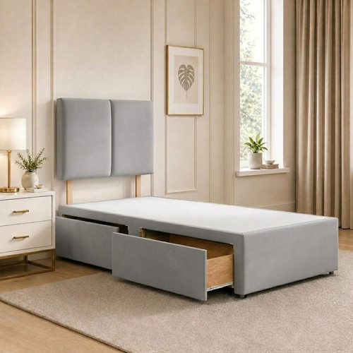 New 3ft single divan - new, plush