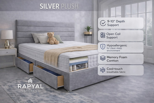 Luxury plush divan bed set - plush,