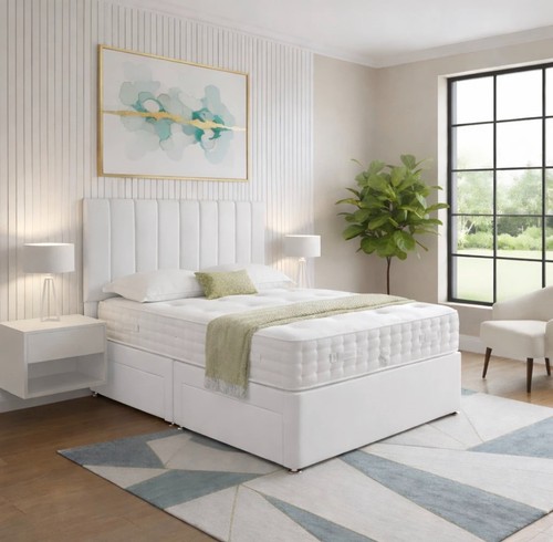 Plush divan bed set - divan,