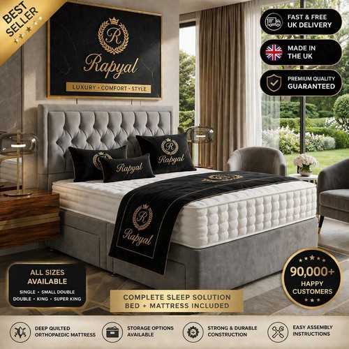 Luxury divan bed set with - divan,