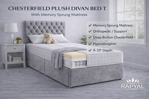 Single divan bed set - single,