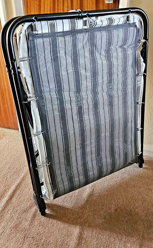 Single folding bed metal frame - single,