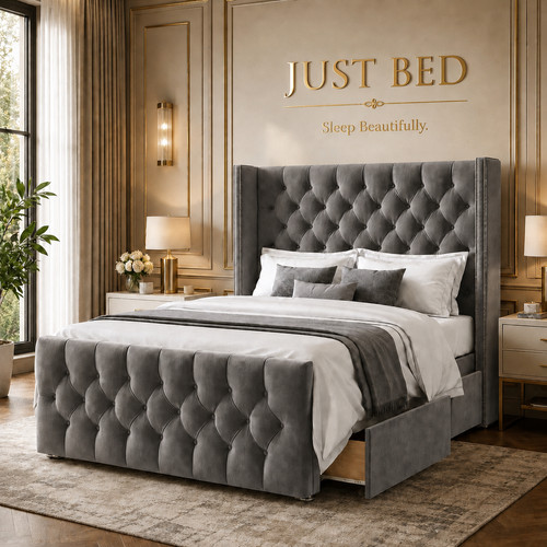 Luxury divan bed set with - luxury,