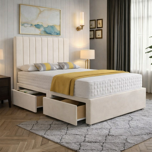 Reinforced divan bed - divan, with