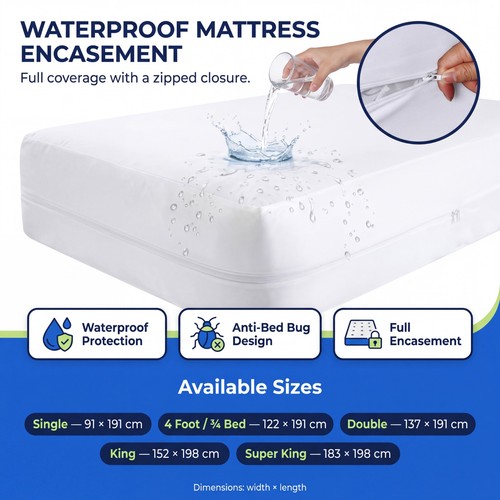 Anti bed bug zipped waterproof - bug,