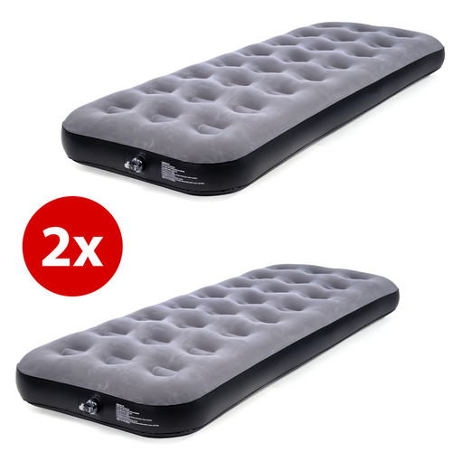 Camping airbed flocked - 2, x