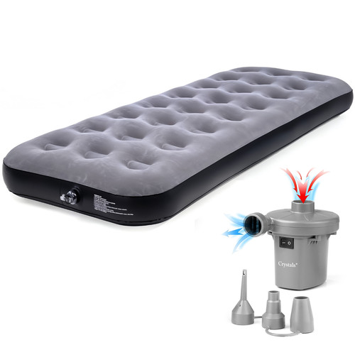 Camping airbed flocked - airbed,
