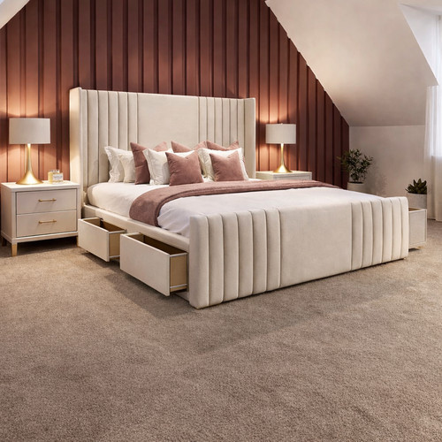 Divan bed base with mattress - ,