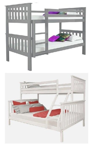 Wooden bunk bed double - bunk, triple