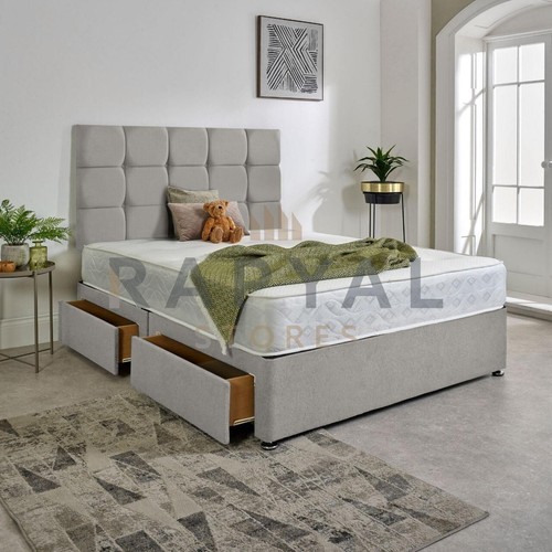 Plush divan bed set - plush, with