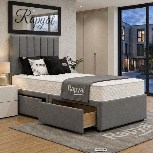 Single divan bed set - divan,