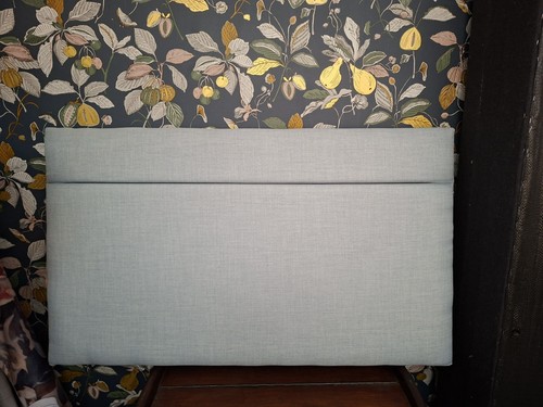 Single bed frame and blue - single, blue/grey
