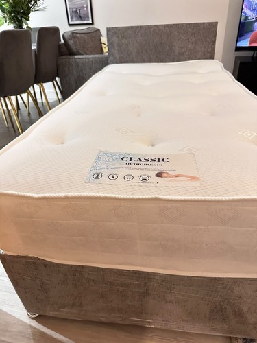 Single bed with - headboard, &