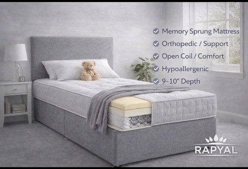 Single divan bed - divan, set