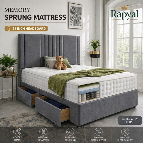 Luxury divan bed set with - divan,