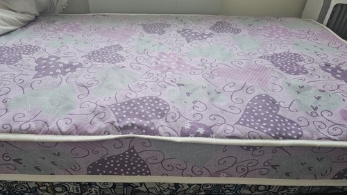 Pink hearts kids mattress - pink,