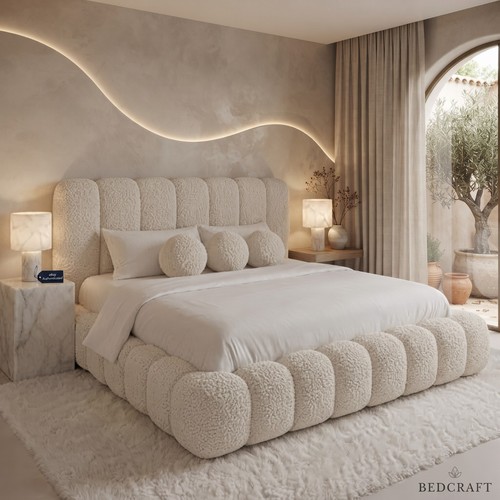 Luxury boucle fabric - fabric, frame