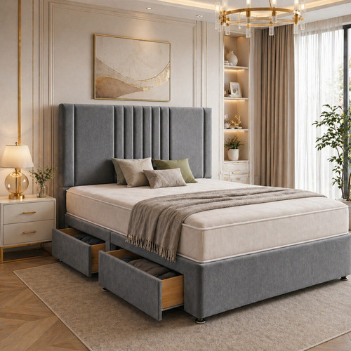 Reinforced divan bed set with - reinforced,