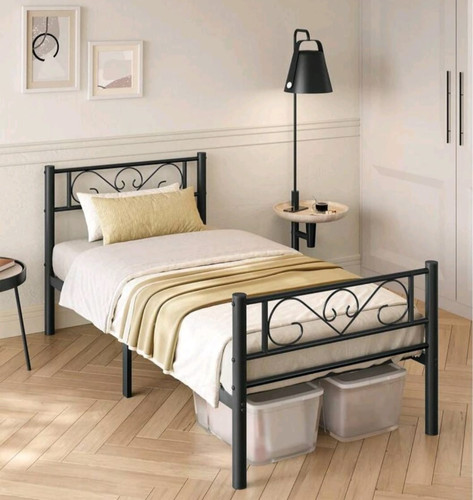 Single metal bed frame 3ft - single, 90
