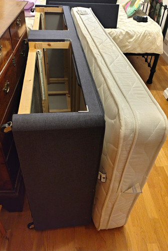 Single divan bed with - single,