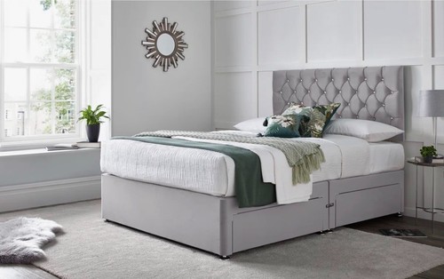 Orthopaedic divan bed set with - bed,