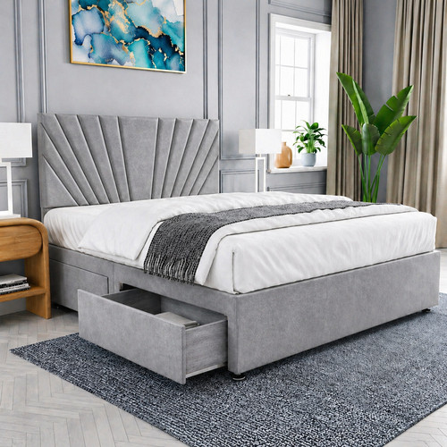 Plush divan bed set - plush, with